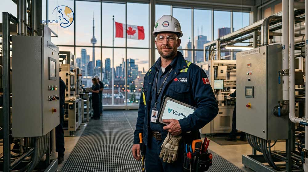 Federal Skilled Trades Canada guide illustration by Visaline