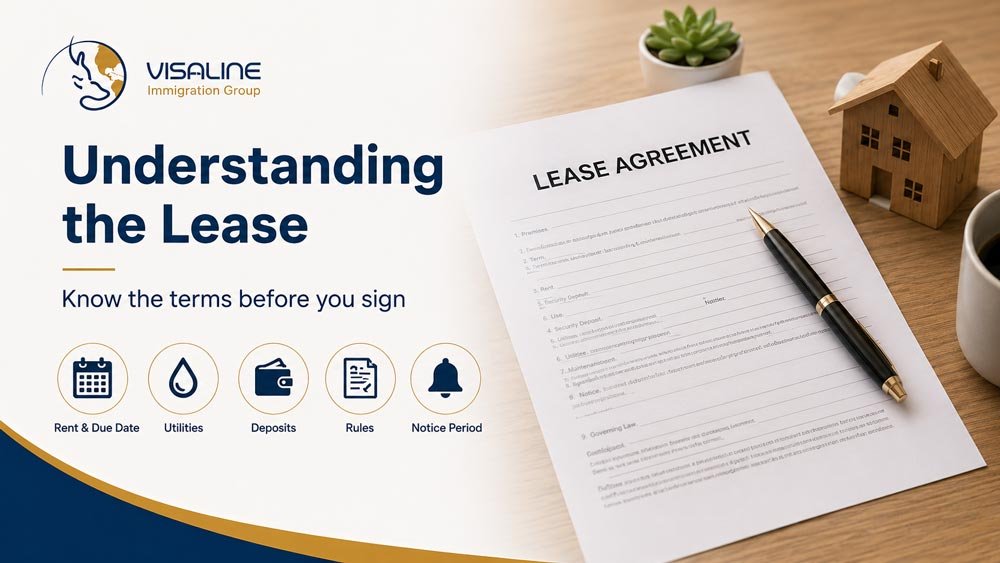 Canadian rental lease showing rent, utilities, deposits, rules and notice period