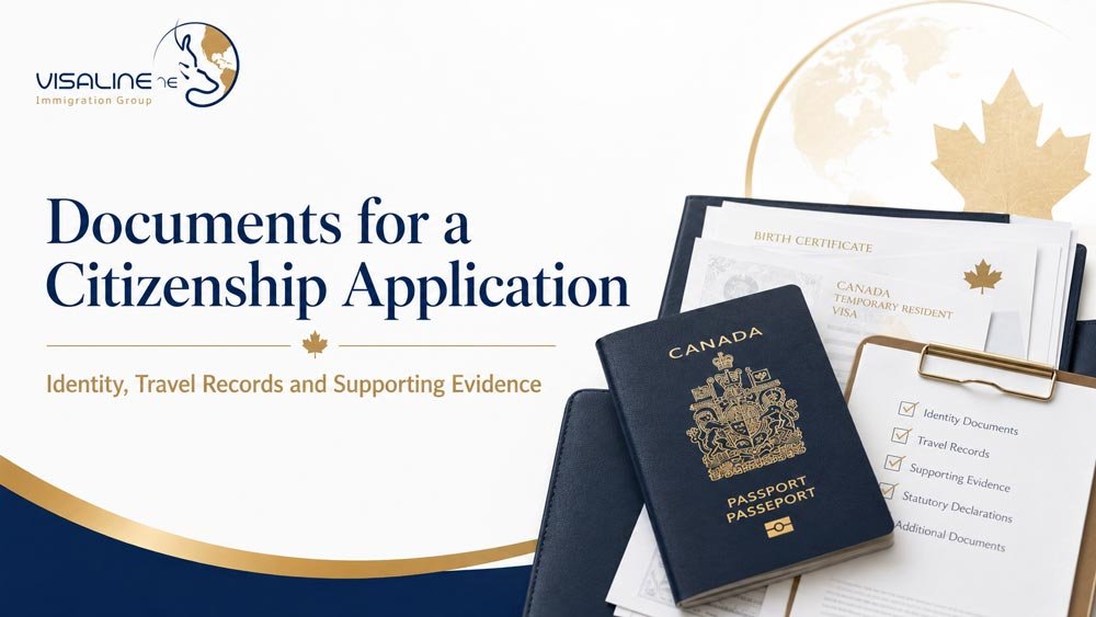 Passport and supporting documents required for a Canadian citizenship application