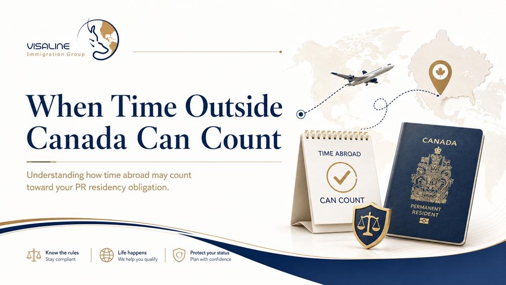 Canadian PR residency image showing a five-year timeline for permanent residents who have held PR status for less than five years