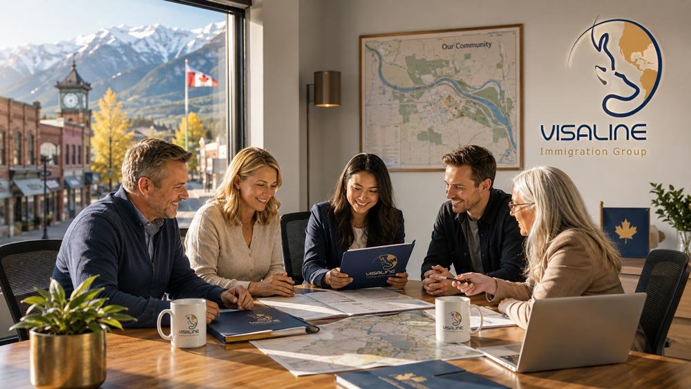 Skilled worker reviewing RCIP eligibility in a rural Canadian community