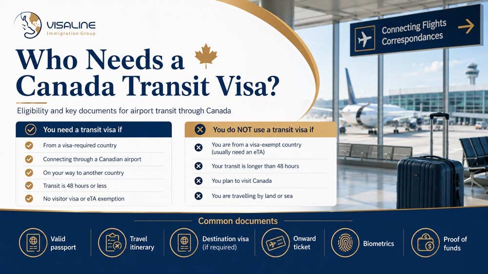 Guide showing who needs a Canada transit visa and which travelers do not need one