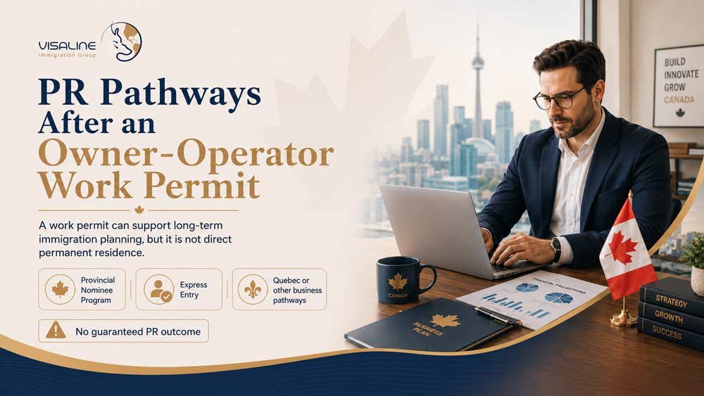 Permanent residence pathways after an Owner-Operator Work Permit, including PNP and Express Entry