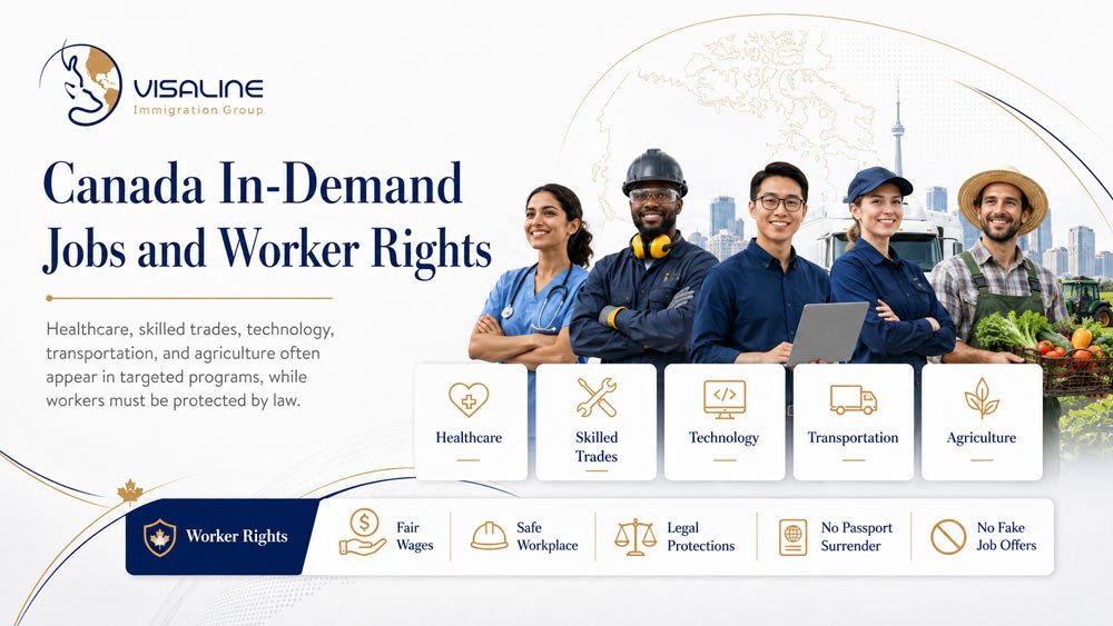 In-demand jobs in Canada across healthcare, skilled trades, technology, transportation and agriculture with worker rights