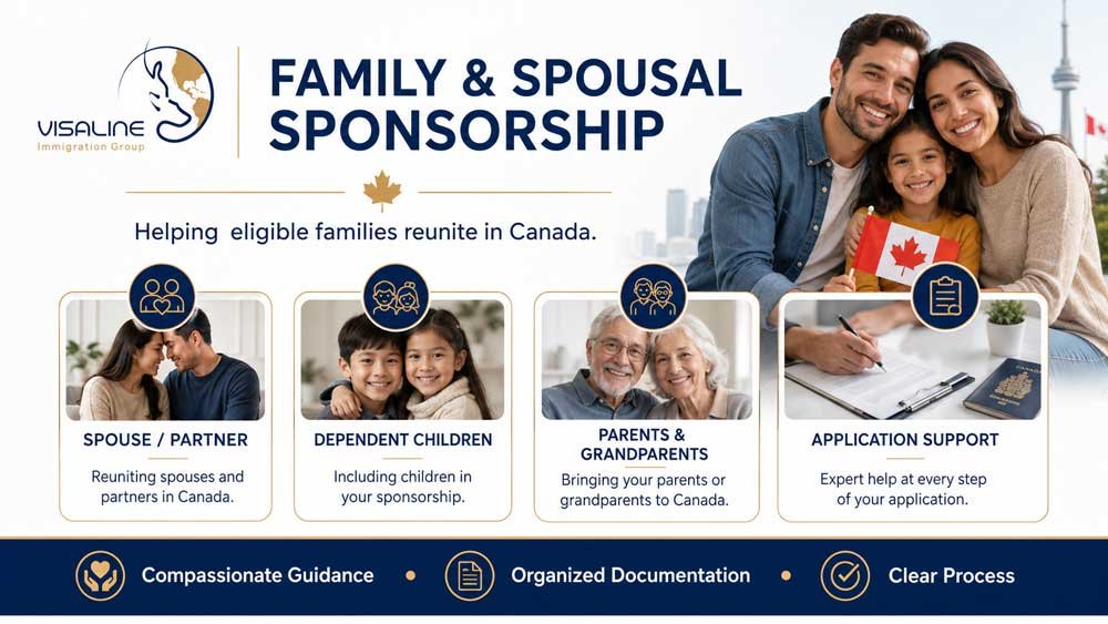 Canada family and spousal sponsorship services for spouses, children, parents and grandparents