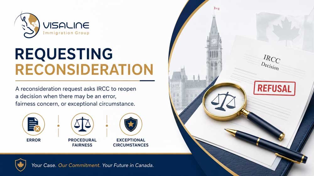 IRCC reconsideration request after Canadian visa refusal for possible error or procedural fairness issue