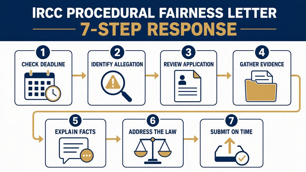 Seven steps for responding to an IRCC Procedural Fairness Letter