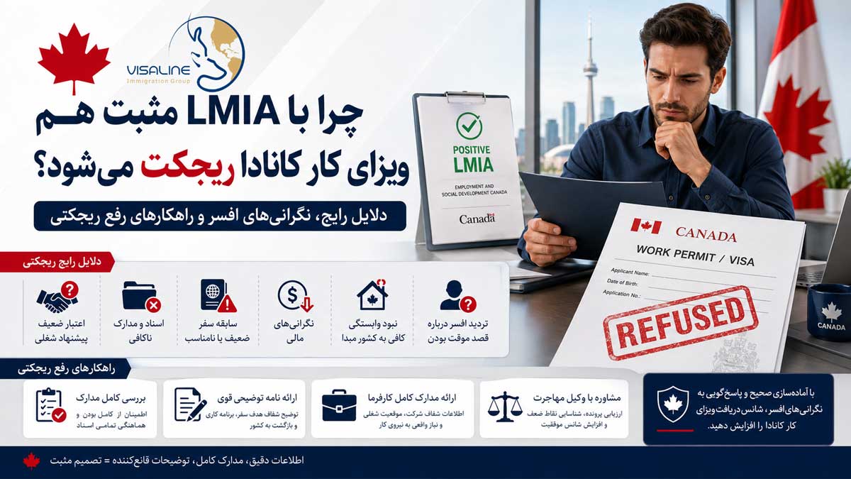 دلایل ریجکتی ویزای کار کانادا با LMIA مثبت