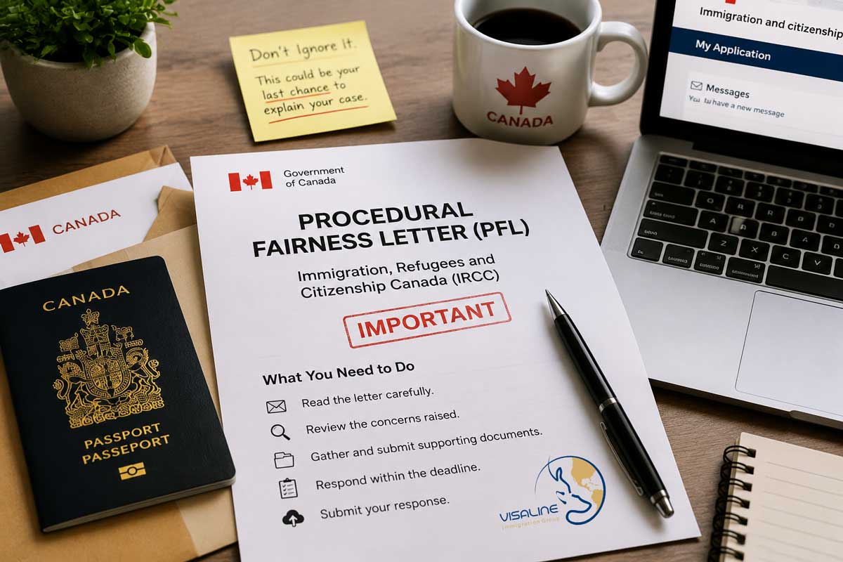 چک لیست پاسخ به Procedural Fairness Letter کانادا